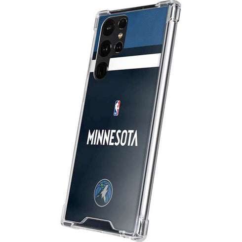 NBA Minnesota Timberwolves Jersey Galaxy S24 Ultra Clear Case
